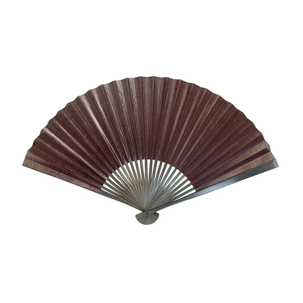 7寸5分　渋扇　茶　無地