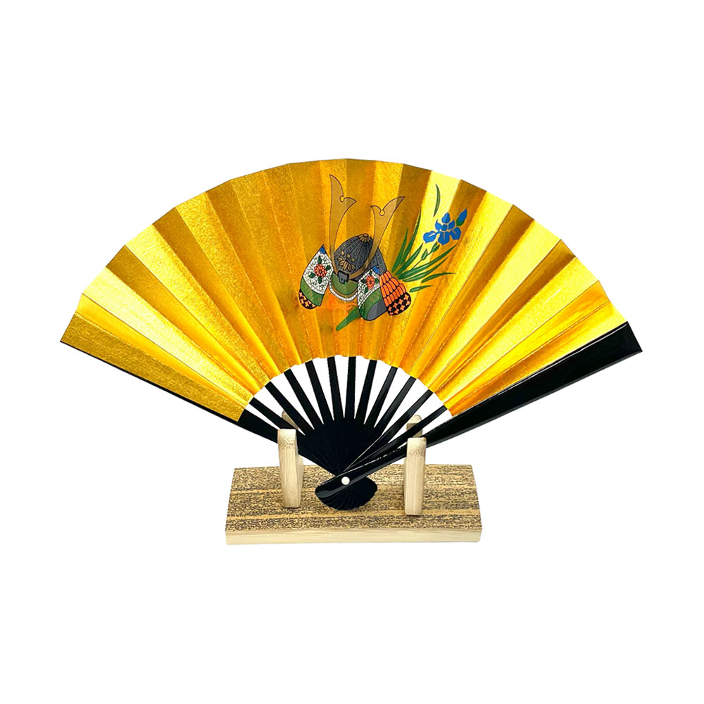 5寸　飾り扇子「兜」扇立付