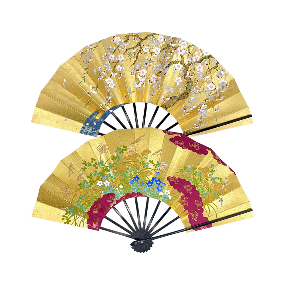 9寸5分　飾り扇子　秋草 / 桜