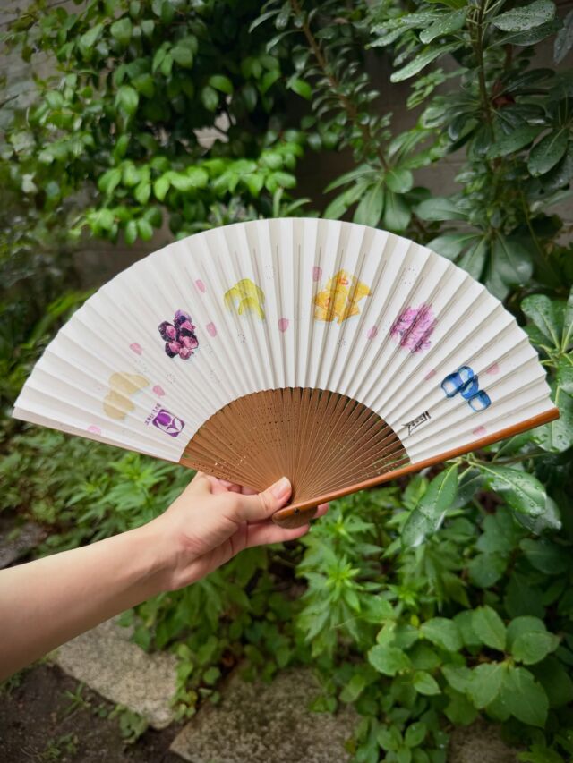 9寸白竹細骨 白扇 - 京扇堂 - 創業1832年 京扇子の老舗